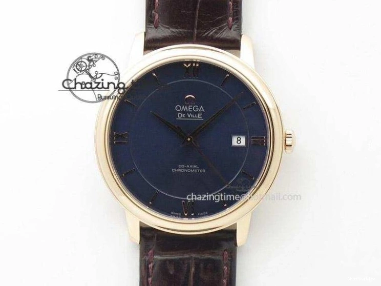 0124 Durable De Ville RG MKF 1:1 Best Edition Silver Dial Diamonds Markers on Brown Leather Strap MIYOTA 9015 V 8047